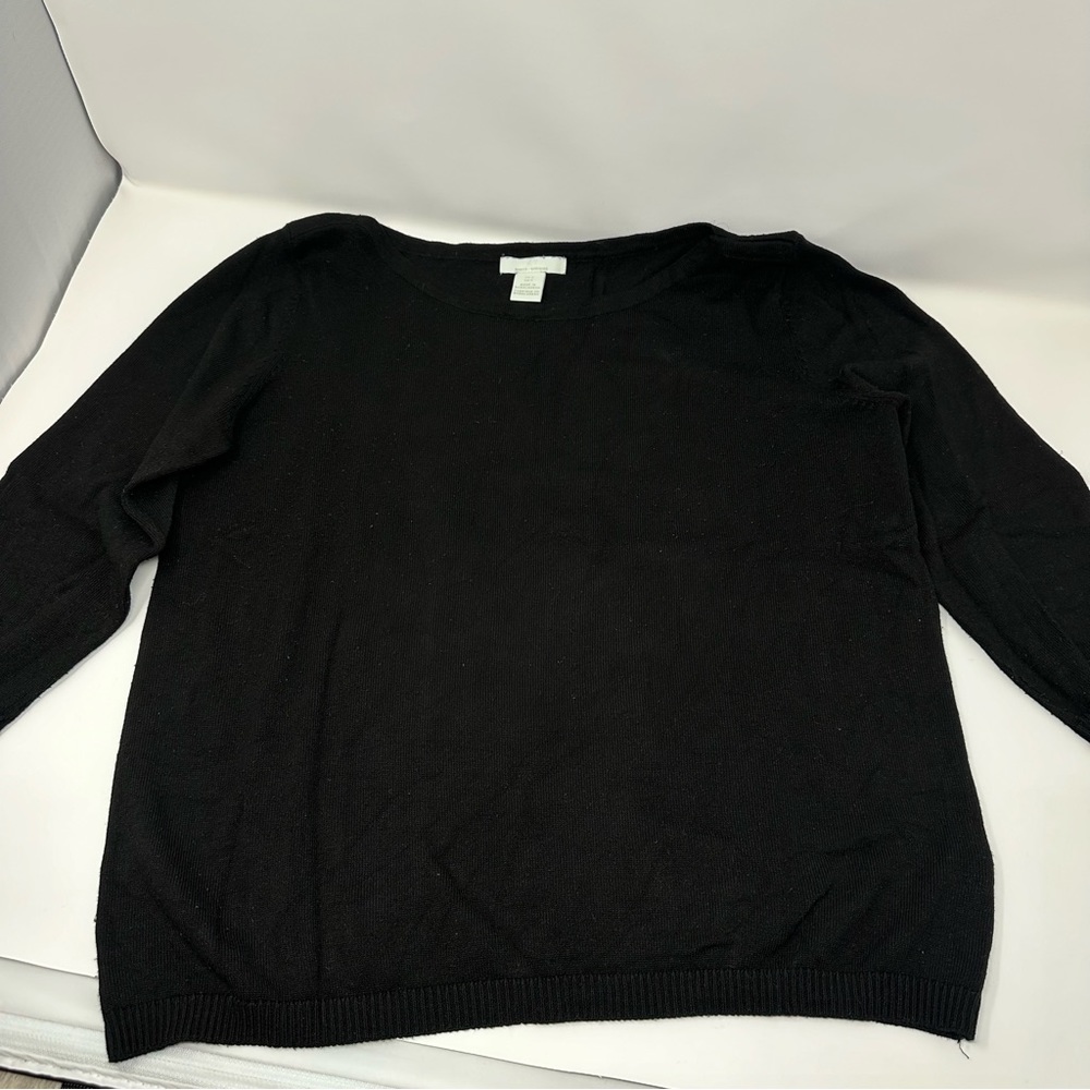 H&M Basics Solid Black Sweater for Women in GUC